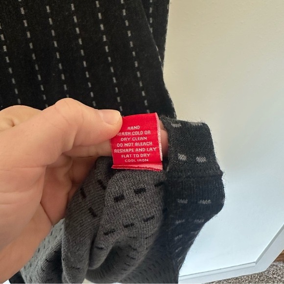 KIMSON KLOVER Wool Silk V-Neck Sweater A-Line Dress Womens Xl - Picture 5 of 6